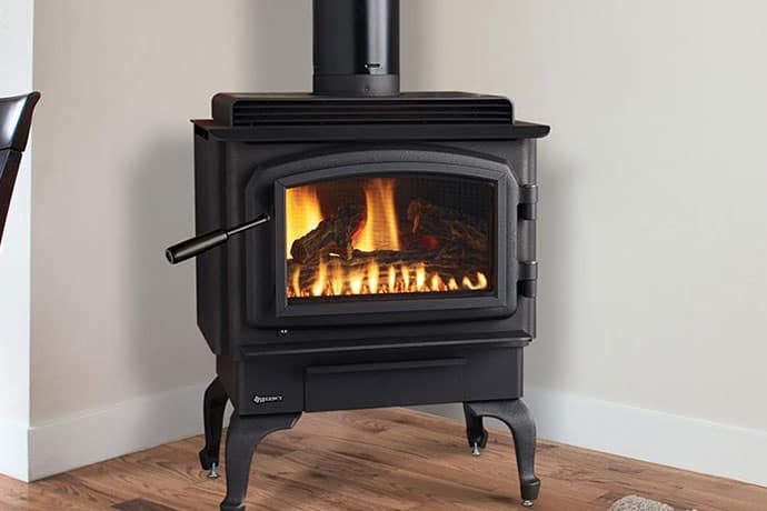 gas log stove and fireplace installation services near monroe county illinois